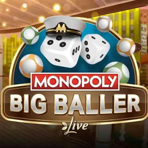 MONOPOLY Big Baller slot logo by Evolution at Parimatch